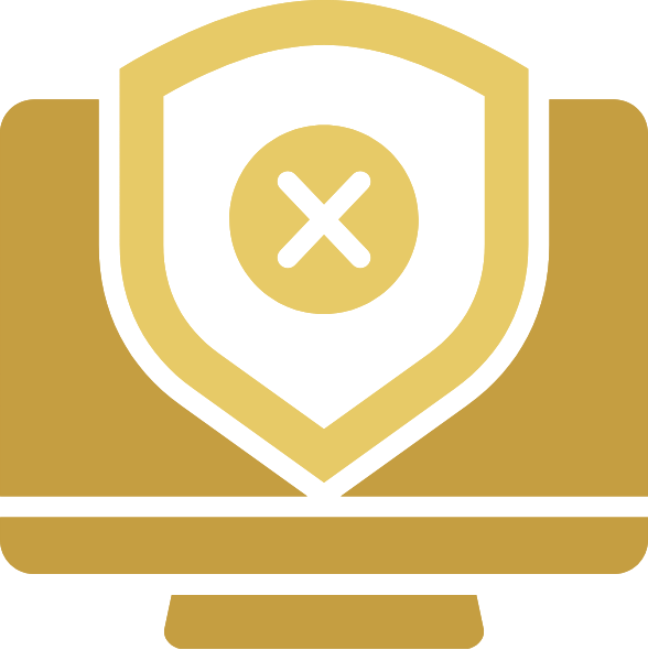 Create a large professional icon representing the service of creating emails for employees according to departments the icon should have bold thick lines no thin details in a gold color Gold 13